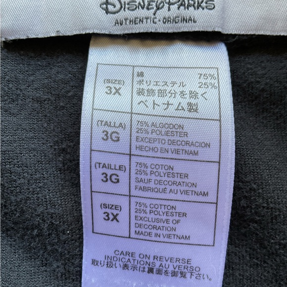 Disney Mickey Mouse Plus Size Rhinestone Crystal Velour Velvet Hoodie Jacket - Picture 9 of 14